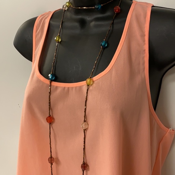 Tangerine orange razorback tank - Picture 2 of 5